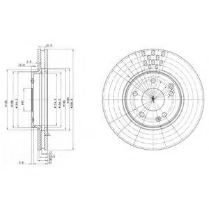 Гальмівний диск DELPHI BG3396