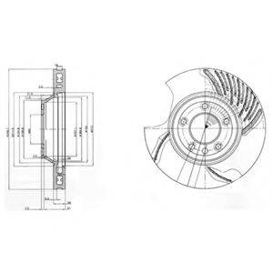 Гальмівний диск DELPHI BG9774