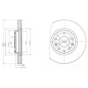 Гальмівний диск DELPHI BG4256