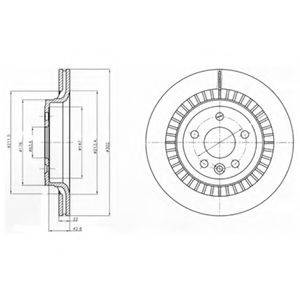 Гальмівний диск DELPHI BG4270