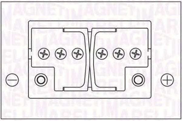 Стартерна акумуляторна батарея; Стартерна акумуляторна батарея MAGNETI MARELLI 067300280005