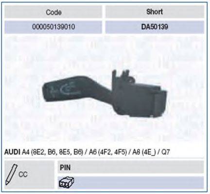 Вимикач на колонці кермового керування MAGNETI MARELLI 000050139010