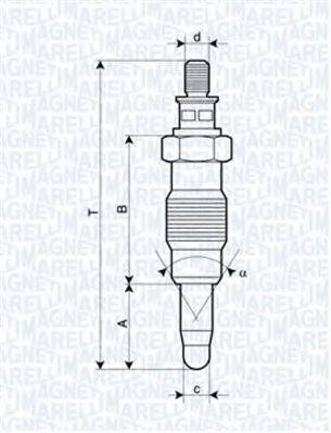 Свічка розжарювання MAGNETI MARELLI 062900008304