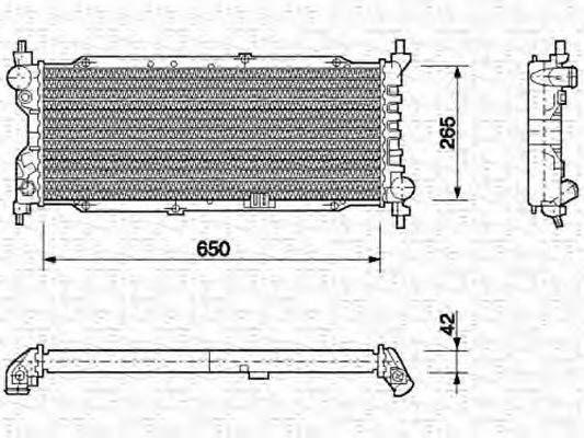 Радіатор, охолодження двигуна MAGNETI MARELLI 350213588000