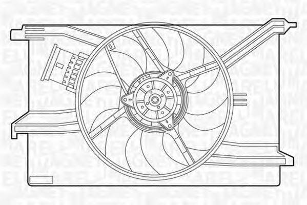 Вентилятор, охолодження двигуна MAGNETI MARELLI 069422431010