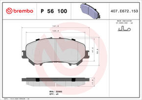 BREMBO p56100