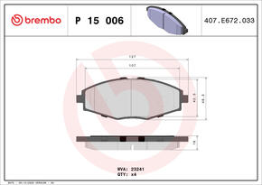 BREMBO p15006