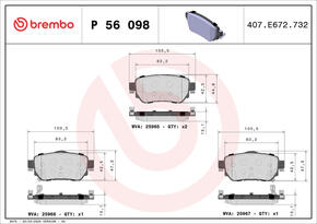 BREMBO p56098