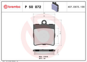 BREMBO p50072