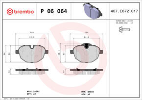 BREMBO p06064