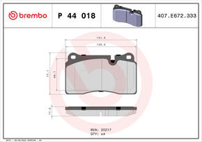 BREMBO p44018