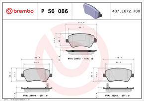 BREMBO p56086