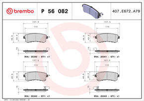 BREMBO p56082