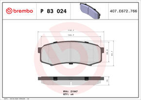 BREMBO p83024