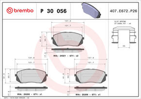 BREMBO p30056