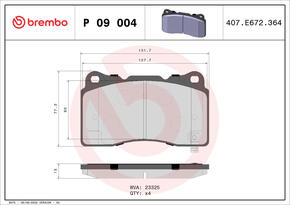 BREMBO p09004