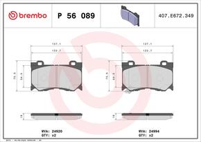 BREMBO p56089