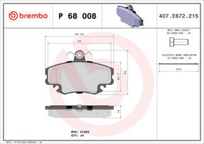 BREMBO p68008