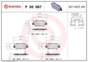 BREMBO p30067