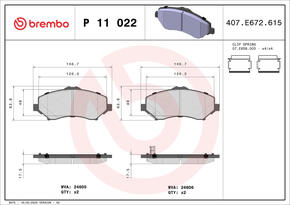 BREMBO p11022
