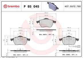 BREMBO p85045