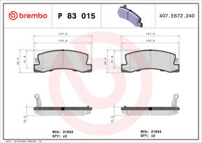 BREMBO p83015